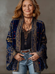Yasmin | Relaxed Fit Open Front Kimono Jacket