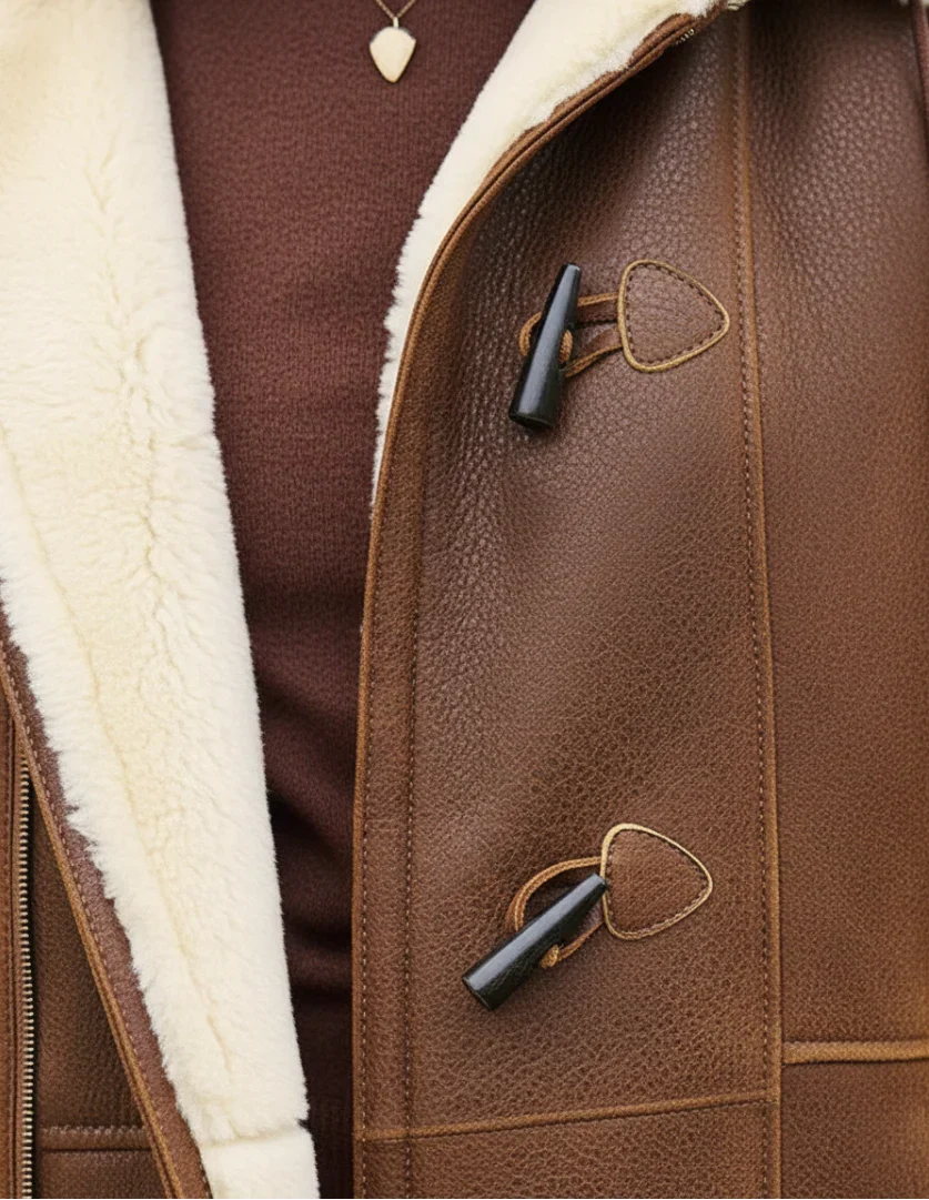 Yvette | Fitted Shearling Lined Duffle Coat