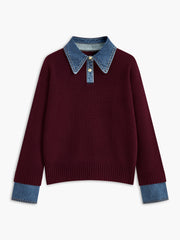 Zara | Panel Lapel Holiday Clothes Sweater
