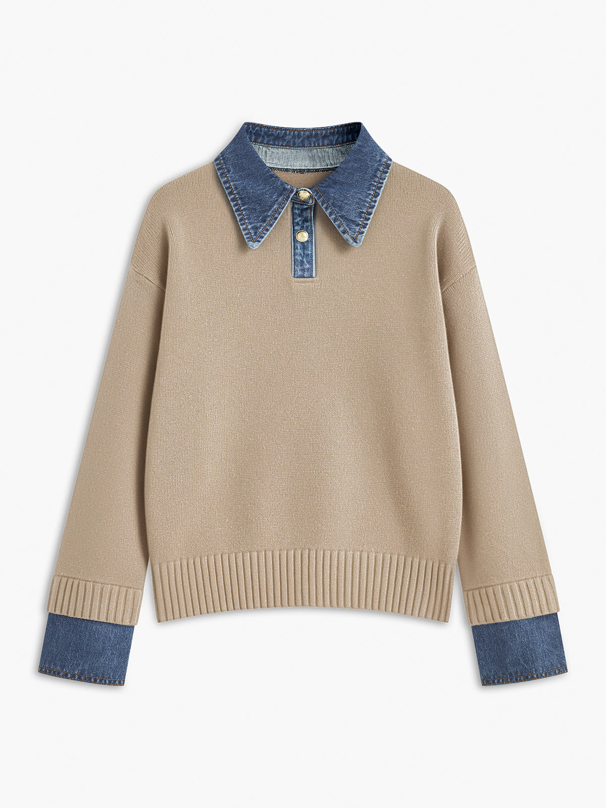 Zara | Panel Lapel Holiday Clothes Sweater