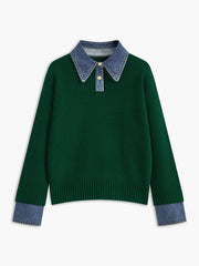 Zara | Panel Lapel Holiday Clothes Sweater